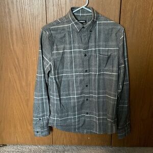 Express Men's Blue Plaid Shirt
